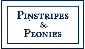 Pinstripe Peonies Logo